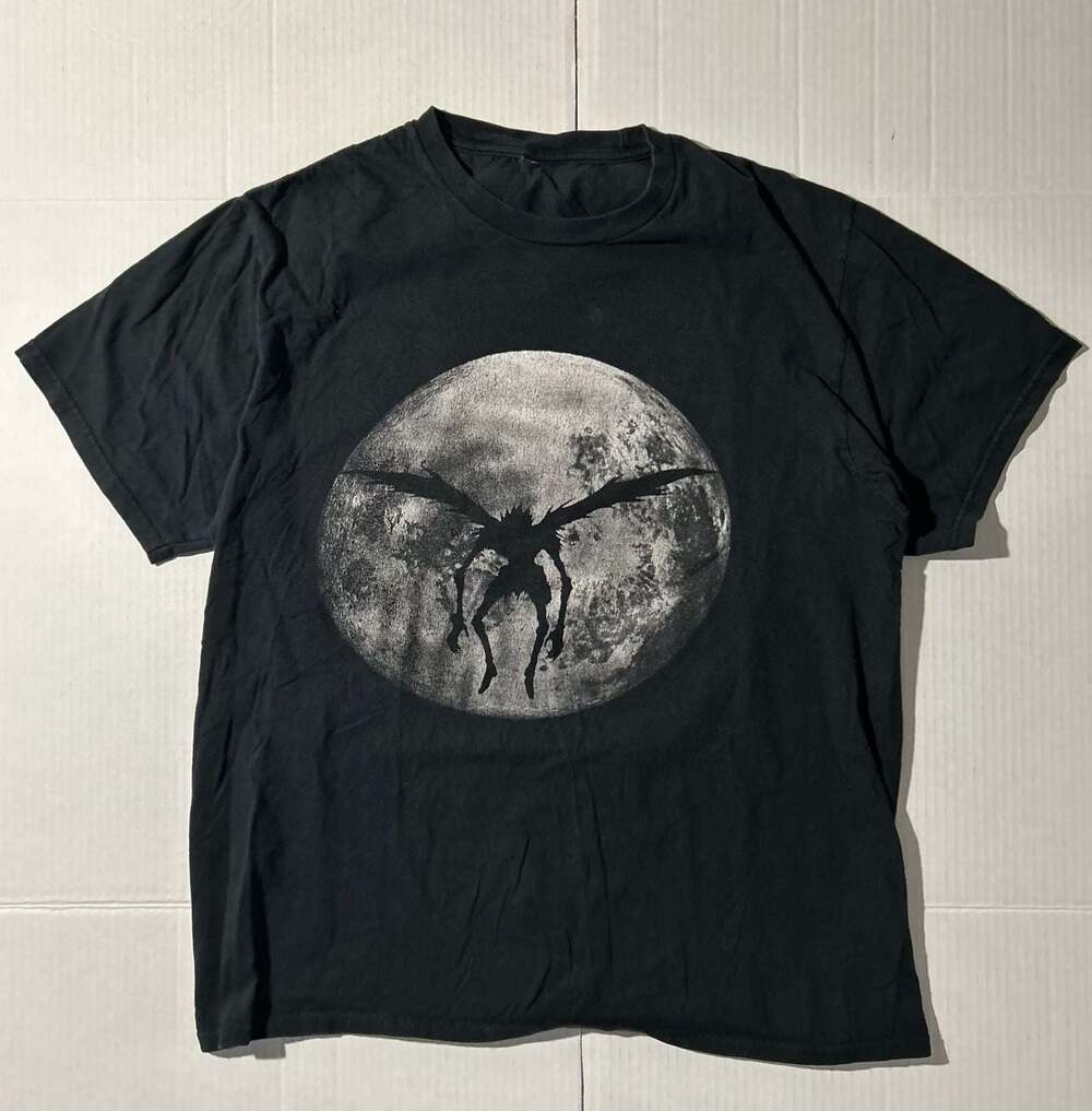 Death Note Promotional T-Shirt Black Ryuk Full Moon Silhouette Anime Graphic